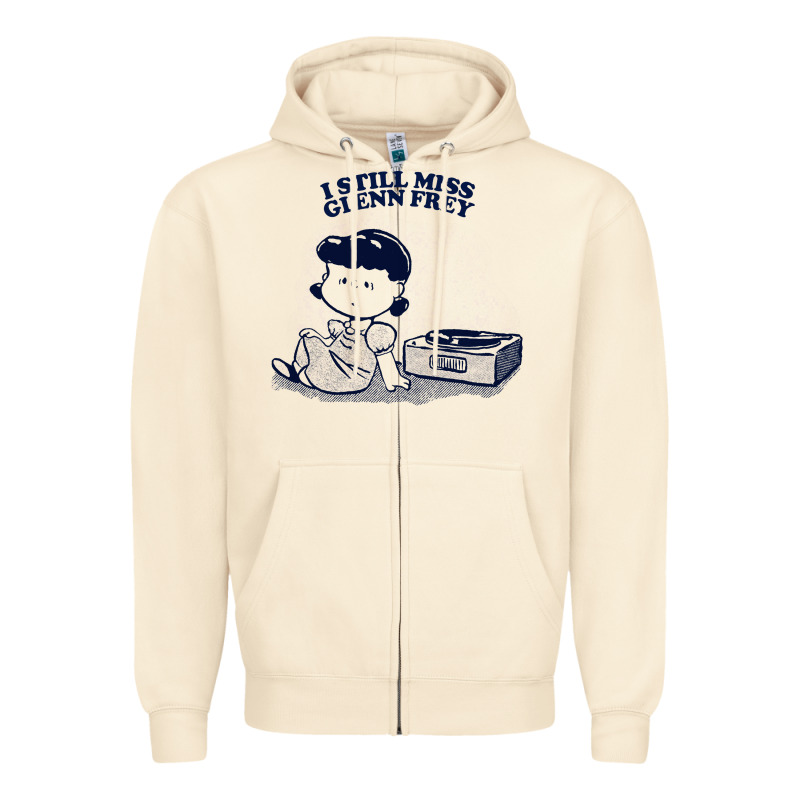 I Still Miss Glenn Frey, Vinyl Collector Fan Design Zipper Hoodie by linhVisuals | Teevron