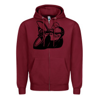 Burgundy Scat pack Zipper Hoodie - linhVisuals