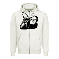 Oatmeal Heather Scat pack Zipper Hoodie - linhVisuals