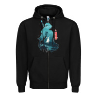 Black Nier Automata Zipper Hoodie - linhVisuals