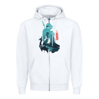 White Nier Automata Zipper Hoodie - linhVisuals