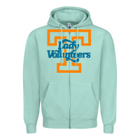 Seafoam tennessee lady volunteers Zipper Hoodie - linhVisuals