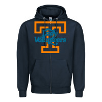 Navy tennessee lady volunteers Zipper Hoodie - linhVisuals