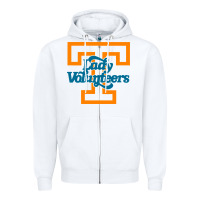 White tennessee lady volunteers Zipper Hoodie - linhVisuals