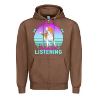 Chestnut beagle t  shirt i hear you i'm just not listening beagle lover t  shir Zipper Hoodie - linhVisuals