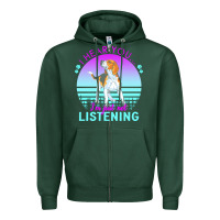 Sports Green beagle t  shirt i hear you i'm just not listening beagle lover t  shir Zipper Hoodie - linhVisuals