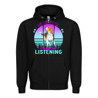 Black beagle t  shirt i hear you i'm just not listening beagle lover t  shir Zipper Hoodie - linhVisuals