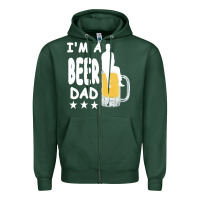 Sports Green beer t  shirt beer t  shirt Zipper Hoodie - linhVisuals