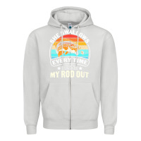 Dove Grey she swallows every time i bring my rod t  shirt she swallows every tim Zipper Hoodie - linhVisuals