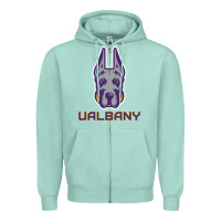 Seafoam Ualbany Great Danes Zipper Hoodie - linhVisuals
