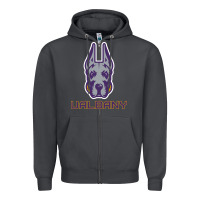 Smoke Ualbany Great Danes Zipper Hoodie - linhVisuals