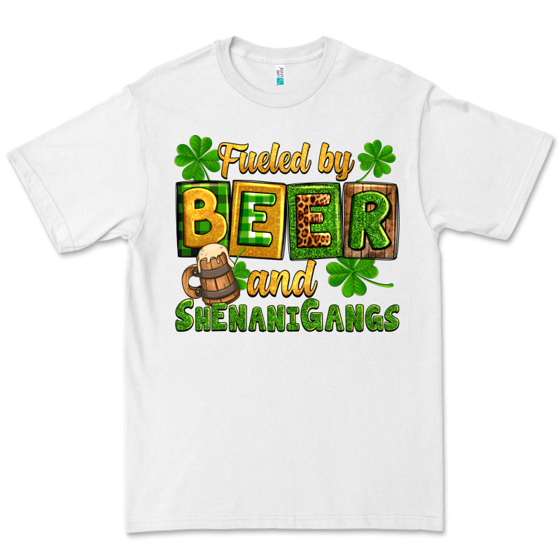 St. Patrick's Fueled By Beer And Shenanigangs Premium Tee by OliviaCreatesArt | Teevron