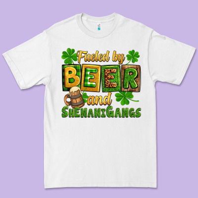 St. Patrick's Fueled By Beer And Shenanigangs Premium Tee Designed By Oliviacreatesart
