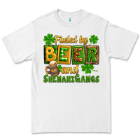 White St. Patrick's Fueled by beer and shenanigangs Premium Tee - OliviaCreatesArt