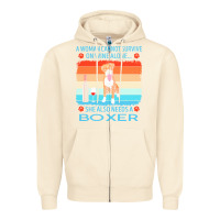 Sandshell boxer t  shirt a woman cannot survive on wine alone she also needs box Zipper Hoodie - linhVisuals