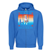 True Royal boxer t  shirt a woman cannot survive on wine alone she also needs box Zipper Hoodie - linhVisuals