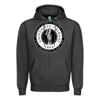 Charcoal Heather University Albany Suny Zipper Hoodie - linhVisuals