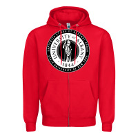 Red University Albany Suny Zipper Hoodie - linhVisuals
