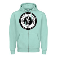 Seafoam University Albany Suny Zipper Hoodie - linhVisuals
