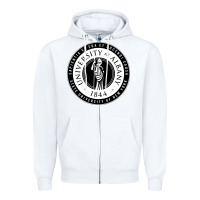 White University Albany Suny Zipper Hoodie - linhVisuals