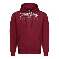Burgundy death valley ca sweatshirt Zipper Hoodie - linhVisuals