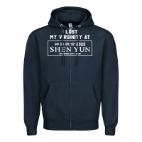 Navy i lost my virginity at shen yun 2022   t shirt Zipper Hoodie - linhVisuals
