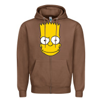 Chestnut kartun bart simpson mask Zipper Hoodie - linhVisuals