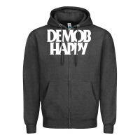 Charcoal Heather demob happy 1 Zipper Hoodie - linhVisuals