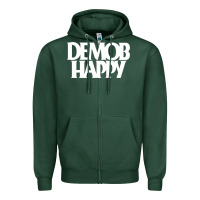 Sports Green demob happy 1 Zipper Hoodie - linhVisuals