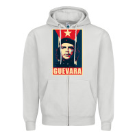 Dove Grey guevara Zipper Hoodie - linhVisuals