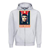 Heather Grey guevara Zipper Hoodie - linhVisuals