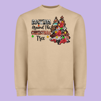 Rocking Around The Christmas Tree Heavyweight Sweatshirt Designed By Jahusdesignshop
