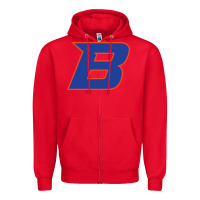 Red new-boise-state Zipper Hoodie - linhVisuals