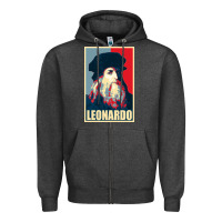 Charcoal Heather leonardo Zipper Hoodie - linhVisuals