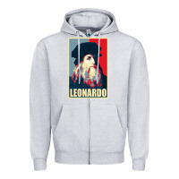 Heather Grey leonardo Zipper Hoodie - linhVisuals