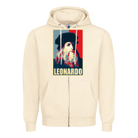 Sandshell leonardo Zipper Hoodie - linhVisuals