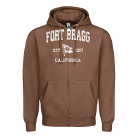 Chestnut fort bragg california ca vintage boat anchor flag design tee Zipper Hoodie - linhVisuals