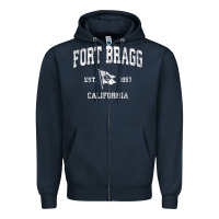 Navy fort bragg california ca vintage boat anchor flag design tee Zipper Hoodie - linhVisuals