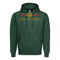 Sports Green Gnocchi Classic Fashion Parody Pasta Noodles Italian Zipper Hoodie - linhVisuals