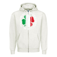Oatmeal Heather irish temper italian attitude t shirt st patrick's day t shirt Zipper Hoodie - linhVisuals