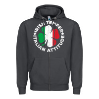 Smoke irish temper italian attitude t shirt st patrick's day t shirt Zipper Hoodie - linhVisuals