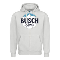 Dove Grey BUSCH LATTE COOL Zipper Hoodie - linhVisuals