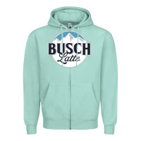 Seafoam BUSCH LATTE COOL Zipper Hoodie - linhVisuals