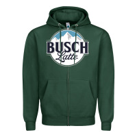 Sports Green BUSCH LATTE COOL Zipper Hoodie - linhVisuals