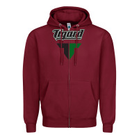 Burgundy tigard high school Zipper Hoodie - linhVisuals