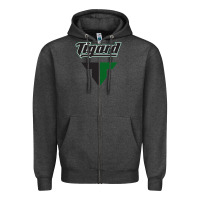 Charcoal Heather tigard high school Zipper Hoodie - linhVisuals