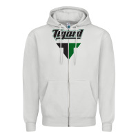 Dove Grey tigard high school Zipper Hoodie - linhVisuals