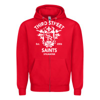 Red saints row 3 tribute emblem Zipper Hoodie - linhVisuals