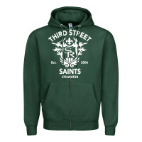 Sports Green saints row 3 tribute emblem Zipper Hoodie - linhVisuals