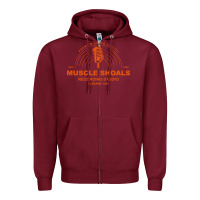 Burgundy recording studio Zipper Hoodie - linhVisuals